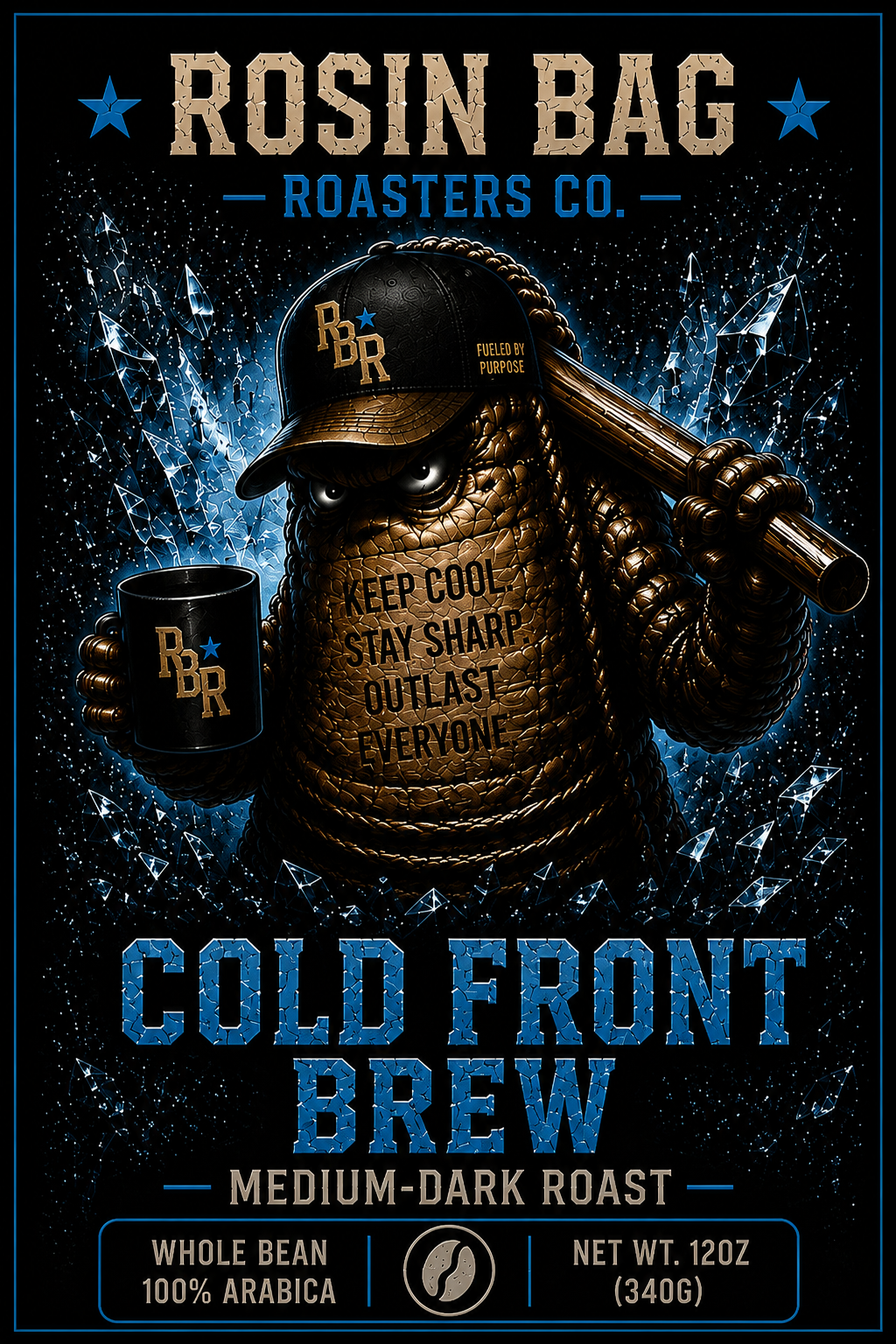 Cold Front Brew Medium-Dark Roast - Grit Series Front Flat Panel