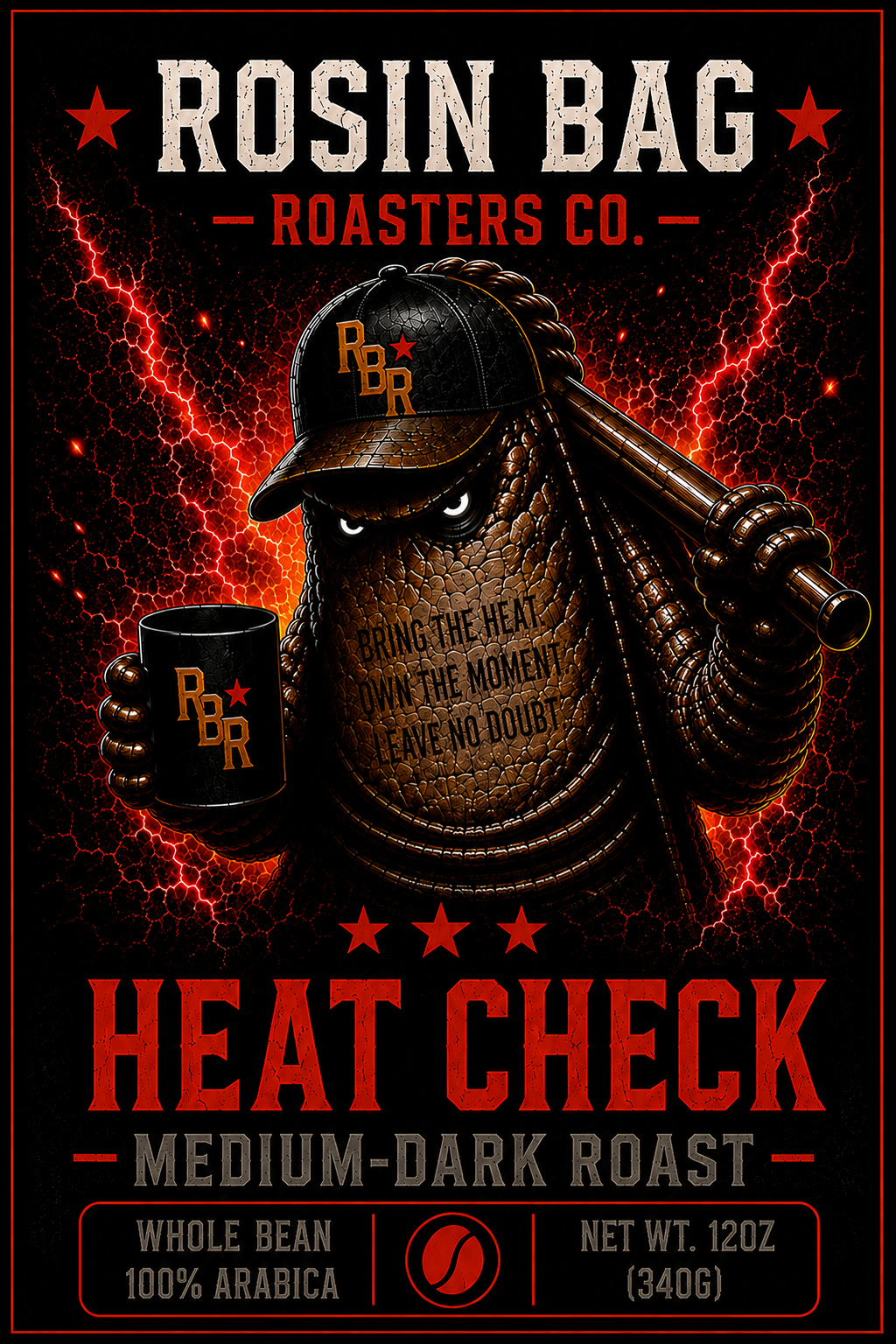 Heat Check Medium-Dark Roast - Grit Series Front Flat Panel