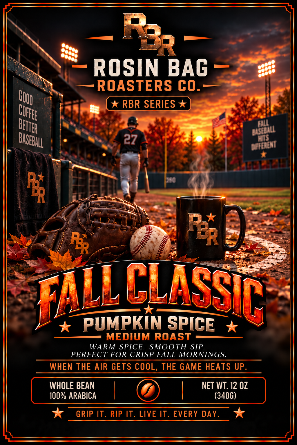 RBR Series Fall Classic Pumpkin Spice Roast — Front Panel