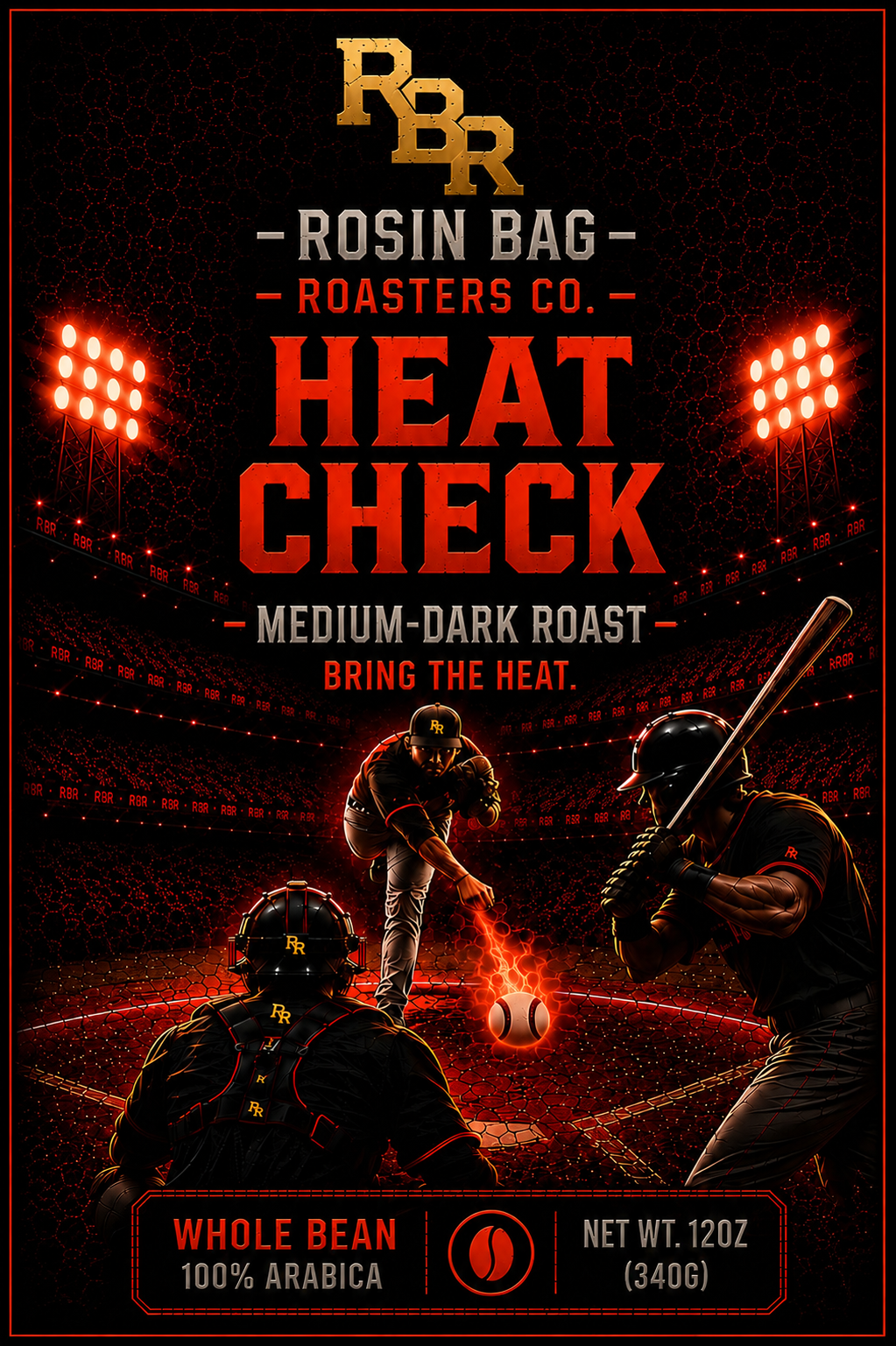 RBR Heat Check Medium-Dark Roast - Front Flat Panel