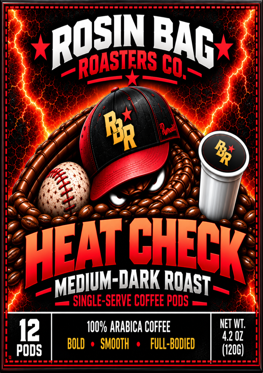 Heat Check Single-Serve Coffee Pods Front Panel